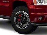 Defiant Wheels DF03 Satin Black and Dark Satin Charcoal 6-Lug Wheel; 18x9; -12mm Offset (07-14 Yukon)