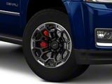 Defiant Wheels DF03 Satin Black and Dark Satin Charcoal 6-Lug Wheel; 18x9; -12mm Offset (15-20 Yukon)