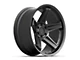 Defiant Wheels DF07 Satin Black 6-Lug Wheel; 22x10; -12mm Offset (99-06 Silverado 1500)