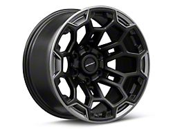 Defiant Wheels DF03 Satin Black and Dark Satin Charcoal 6-Lug Wheel; 18x9; -12mm Offset (23-26 Canyon)
