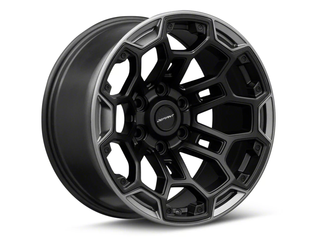 Defiant Wheels Silverado 1500 DF03 Satin Black and Dark Satin Charcoal ...