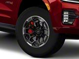 Defiant Wheels DF03 Satin Black and Dark Satin Charcoal 6-Lug Wheel; 18x9; -12mm Offset (21-26 Yukon)