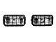 Delta Lights 250 Series Rectangular Driving Light Kit with Stone Guard; 55 Watt Halogen (Universal; Some Adaptation May Be Required)