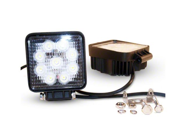 Delta 4.50-Inch High Output Round LED Light; Flood Beam (Universal; Some Adaptation May Be Required)