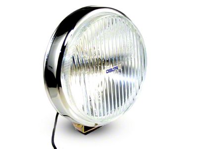 Delta Lights 6-Inch 100 Series Chrome Thinline Fog Lights; 55 Watt Xenon (Universal; Some Adaptation May Be Required)