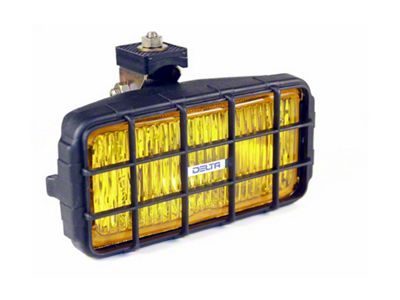 Delta 7x3.50-Inch 250 Series Rectangular Fog Lights; Amber (Universal; Some Adaptation May Be Required)