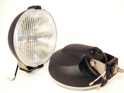 Delta Lights 800H Series Round Fog Light; Black (Universal; Some Adaptation May Be Required)