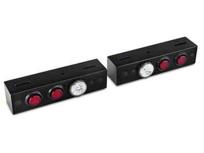 Delta LED Twin-Bar Rear Bar with Stop, Turn and Backup Lights (Universal; Some Adaptation May Be Required)