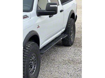 Dethloff MFG. XHD Rock Sliders; Textured Black (14-26 RAM 2500 Crew Cab w/ 6.4-Foot Box)
