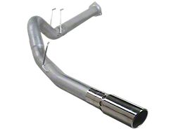 4-Inch Aluminized Steel DPF-Back Dual Exhaust System with Polished Tip; Side Exit (11-14 6.7L Powerstroke F-250 Super Duty)