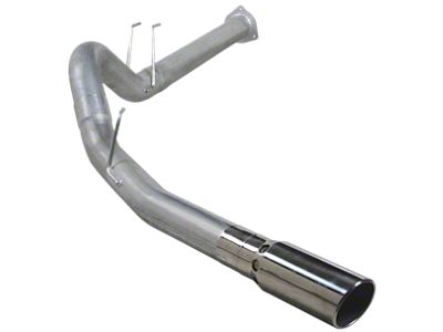 4-Inch Stainless Steel DPF-Back Dual Exhaust System with Polished Tip; Side Exit (11-14 6.7L Powerstroke F-250 Super Duty)