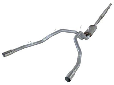 3-Inch Stainless Steel Dual Exhaust System with Polished Tips; Rear Exit (09-12 5.7L RAM 1500 w/ Factory Dual Exhaust)
