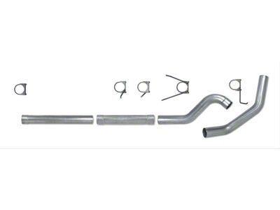 4-Inch Stainless Steel Muffler Delete Single Exhaust System; Side Exit (04.5-07 5.9L RAM 2500)