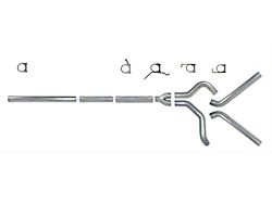 4-Inch Aluminized Steel Muffler Delete Dual Exhaust System; Side Exit (04.5-07 5.9L RAM 3500)