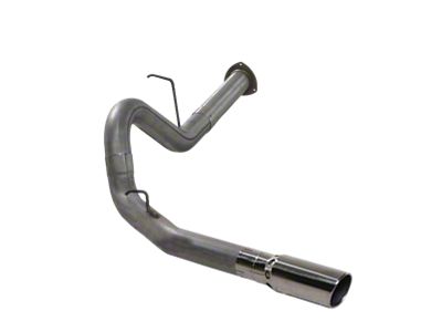 4-Inch Stainless Steel DPF-Back Single Exhaust System with Polished Tip; Side Exit (07-10 6.6L Duramax Sierra 2500 HD)