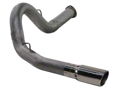 5-Inch Stainless Steel DPF-Back Single Exhaust System with Polished Tip; Side Exit (07-10 6.6L Duramax Sierra 2500 HD)
