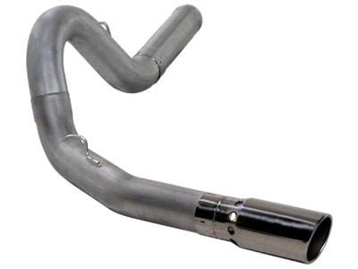 5-Inch Stainless Steel DPF-Back Single Exhaust System with Polished Tip; Side Exit (11-14 6.6L Duramax Sierra 3500 HD)