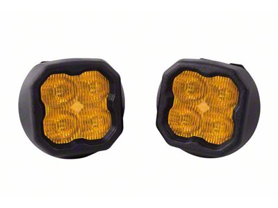 Diode Dynamics SS3 Max ABL Type GM LED Fog Light Kit; Yellow SAE Fog (15-20 Canyon)