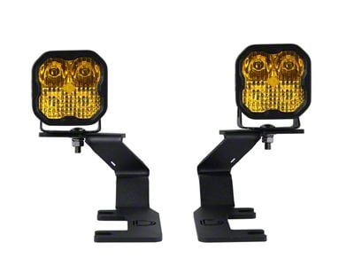 Diode Dynamics Stage Series SS3 Sport LED Ditch Light Kit; Yellow Combo (15-22 Colorado)