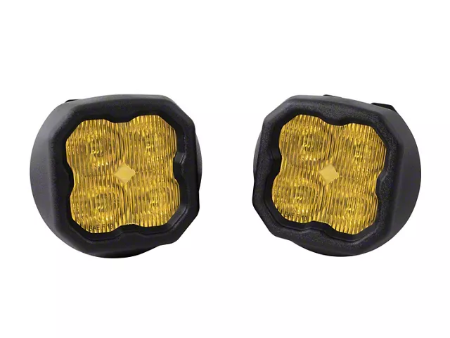 Diode Dynamics Worklight SS3 Sport Type GM LED Fog Light Kit; Yellow SAE Fog (15-22 Colorado, Excluding Bison)