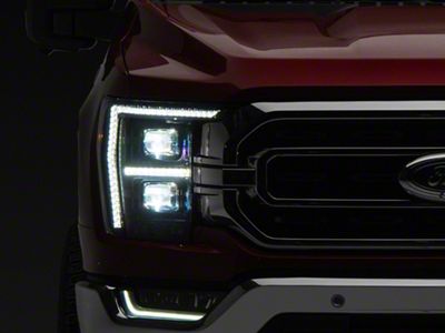 Diode Dynamics Elite Max Series LED Headlights; Black Housing; Clear Lens (21-23 F-150)