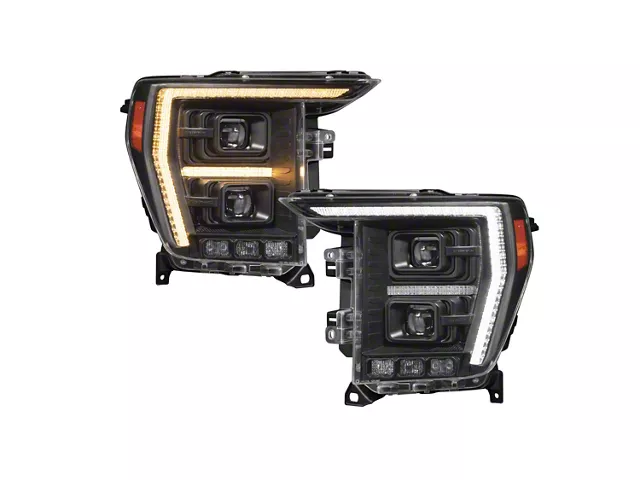 Diode Dynamics Elite Max Series LED Headlights; Black Housing; Clear Lens (21-23 F-150)