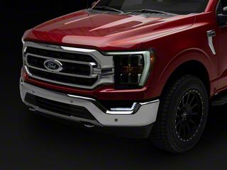 LED Bumper Fog Light Kit For 2021-2023 Ford F150 XL - Switchback Signal, Left & Right Pair