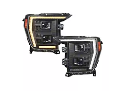 Diode Dynamics Elite Series LED Headlights; Black Housing; Clear Lens (21-23 F-150 w/o Factory Dynamic Bending LED Headlights)