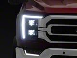 Diode Dynamics Elite Series LED Headlights; Black Housing; Clear Lens (21-23 F-150 w/ Factory Projector Headlights)