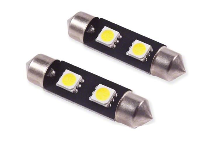 Diode Dynamics Green LED Map Light Bulbs; 39mm SMF2 (11-14 F-150 SuperCab)