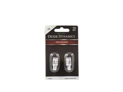 Diode Dynamics Pure White LED License Plate Bulbs; 194 HP5 (18-24 F-150)