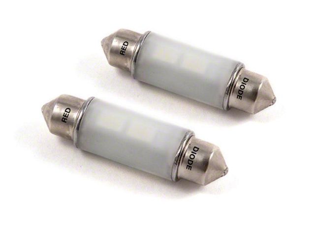 Diode Dynamics Red LED Map Light Bulbs; 39mm HP6 (11-14 F-150 SuperCab)