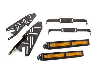 Diode Dynamics SS12 LED Fog Light Kit; Amber Wide (17-20 F-150 Raptor)