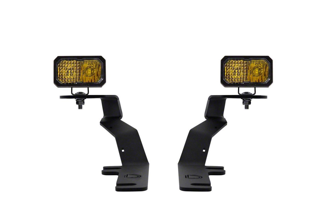 Diode Dynamics F150 Stage Series SS2 Sport LED Ditch Light Kit; Yellow