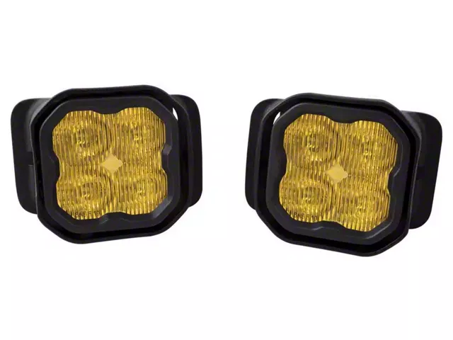 Diode Dynamics SS3 Max Type F2 ABL LED Fog Light Kit; Yellow SAE Fog (15-20 F-150, Excluding Raptor)