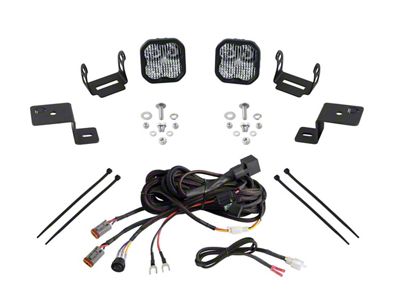 Diode Dynamics Stage Series SS3 Pro Backlit LED Ditch Light Kit; White Combo (21-25 F-150)