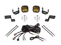 Diode Dynamics Stage Series SS3 Pro Backlit LED Ditch Light Kit; Yellow Combo (21-25 F-150)