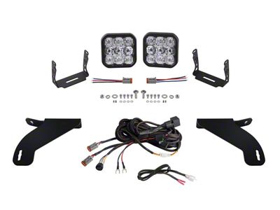Diode Dynamics SS5 Sport Bumper LED Pod Light Kit; White Driving (21-24 F-150)