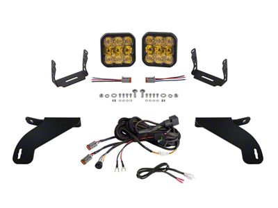 Diode Dynamics SS5 Sport Bumper LED Pod Light Kit; Yellow Combo (21-24 F-150)