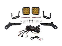 Diode Dynamics SS5 Sport Bumper LED Pod Light Kit; Yellow Driving (17-20 F-150 Raptor)