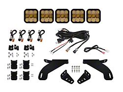 Diode Dynamics SS5 Sport CrossLink Grille Light Bar Kit; Yellow Combo (21-23 F-150, Excluding Raptor)