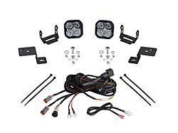 Diode Dynamics Stage Series SSC2 Sport Backlit LED Ditch Light Kit; Yellow Combo (21-25 F-150)