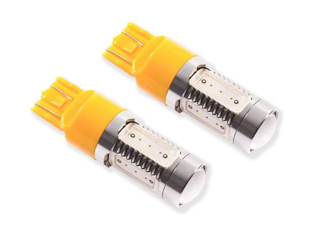 Diode Dynamics Amber Front Turn Signal LED Light Bulbs; 7443 HP11 (17-22 F-350 Super Duty)