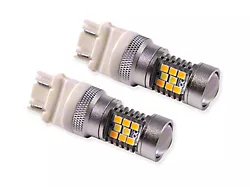 Diode Dynamics Cool White and Amber LED Front Turn Signal Light Bulbs; 3157 HP24 (11-16 F-350 Super Duty)