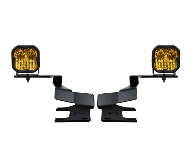 Diode Dynamics SS3 Sport LED Ditch Light Kit; Yellow Combo (17-22 F-350 Super Duty)
