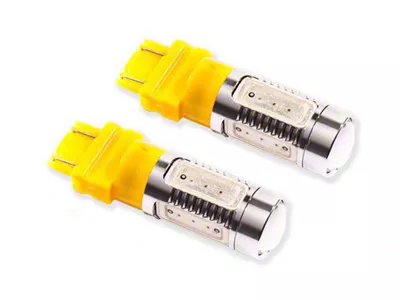 Diode Dynamics Amber LED Rear Turn/Tail Light Bulbs; 3157 HP11 (22-26 Maverick)