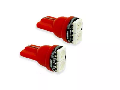 Diode Dynamics Red LED Sidemarker Light Bulbs; 194 SMD2 (22-26 Maverick)