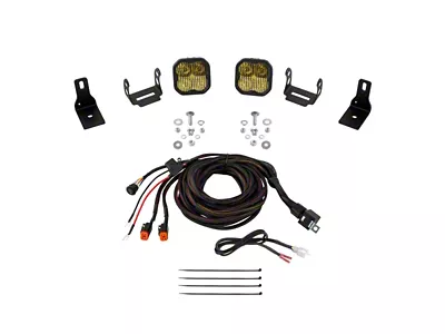 Diode Dynamics Stage Series SS3 Sport LED Ditch Light Kit; Yellow Combo (22-26 Maverick)