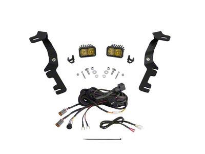 Diode Dynamics Stage Series C2 Sport LED Ditch Light Kit; Yellow Combo (19-25 RAM 1500)