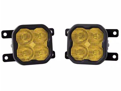 Diode Dynamics SS3 Max Type AS ABL LED Fog Light Kit; Yellow SAE Fog (19-24 RAM 1500 w/ Factory Halogen Fog Lights)